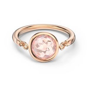 Swarovski ✨🆕✨ Tahlia Ring ✨ Round✨ Pink Crystal✨ Rose gold-tone plated✨